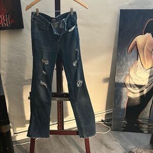 Hollister Distressed Blue Jeans Hollister Co. Low Rise stretchy size 26